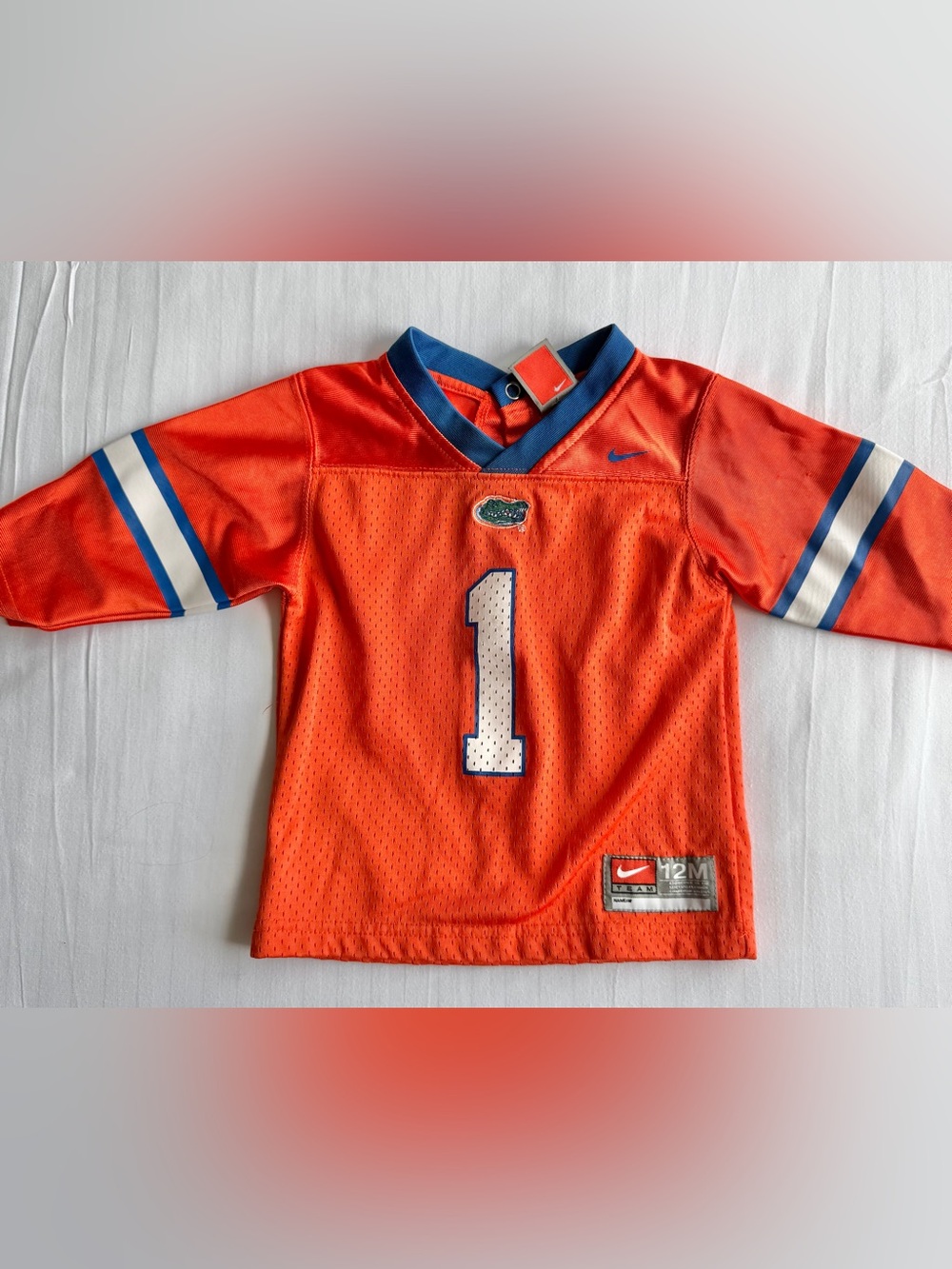 Vintage Florida Gators Nike Long Sleeve Jersey #1 Size 12 Months Infant